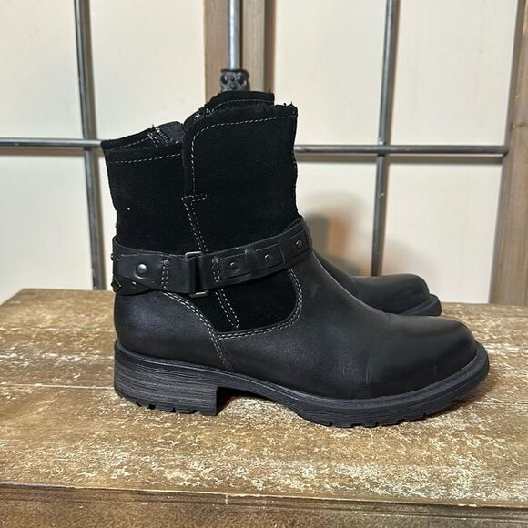 Leather and suede boots size 6 1/2 women’s - Picture 1 of 7